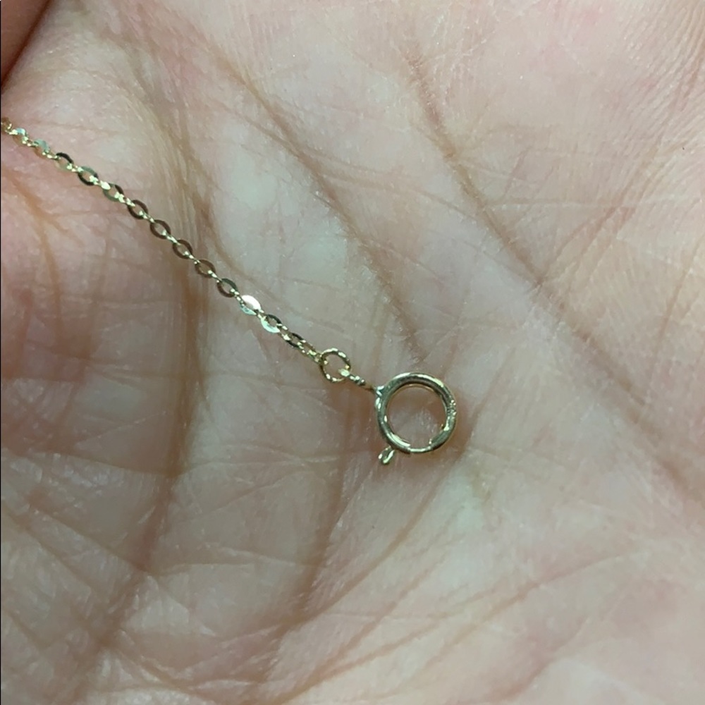 Dainty 14k yellow White Gold heart love Bracelet - Picture 8 of 8